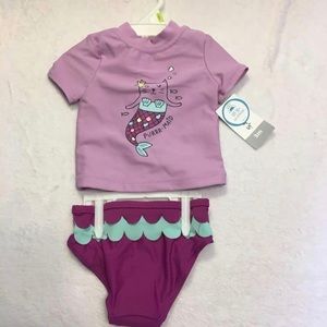 NWT Carter’s baby‎ girls swimsuit 3m